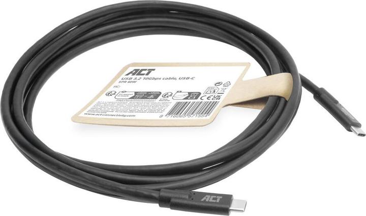 Produktbild ACT USB 3.0 10Gbps 60W USB Type-C« Cable, 3 meters (3 m, USB 3.1, USB 3.2 Gen 2, 60 W)