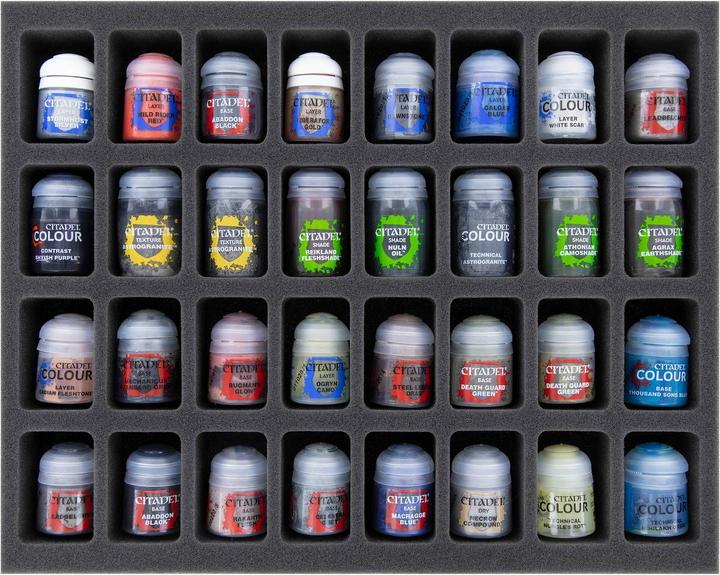 Produktbild Feldherr FSLB055P32 - Lagerbox FSLB055 für 32 Citadel Farbtöpfchen (12 ml / 18 ml / 24 ml) (Kunststoff)