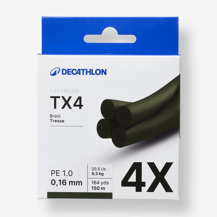 Produktbild Caperlan Multifilschnur TX4 khaki Spinnfischen