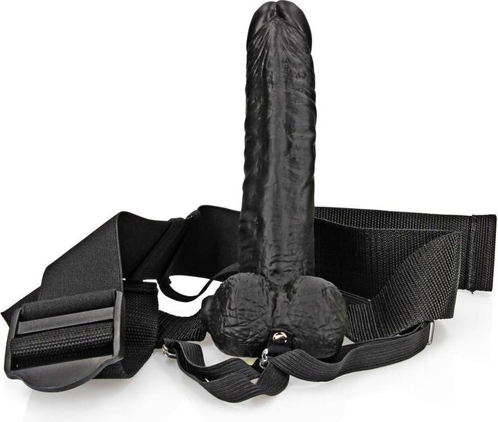 Image du produit RealRock Hollow Strap-on with Balls - 7" / 18 cm