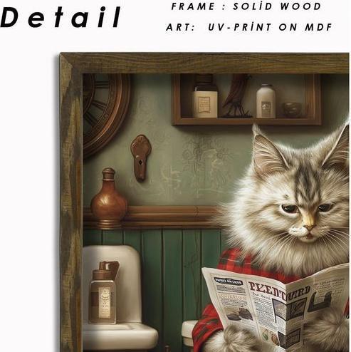 Image du produit Wallxpert Tableau chat 35 x 47 cm (35 x 47 cm)