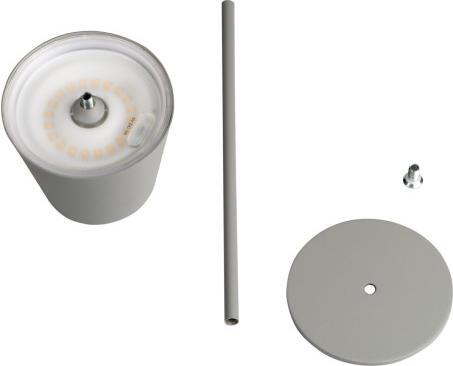 Immagine prodotto Kanlux 36326 INITA Lampada da tavolo ricaricabile a LED dimmerabile grigio IP54 5905339363268