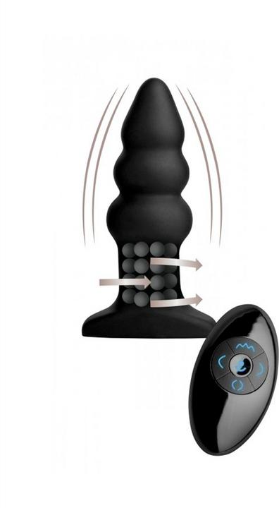 Actual product image XR Brands Rippled Rimming Plug