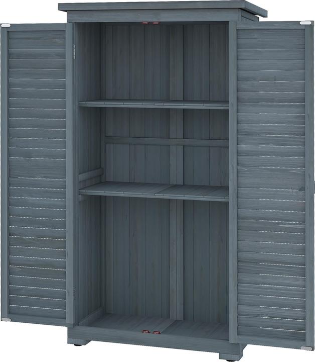 Produktbild Outsunny Gartenschrank mit Lamellentüren