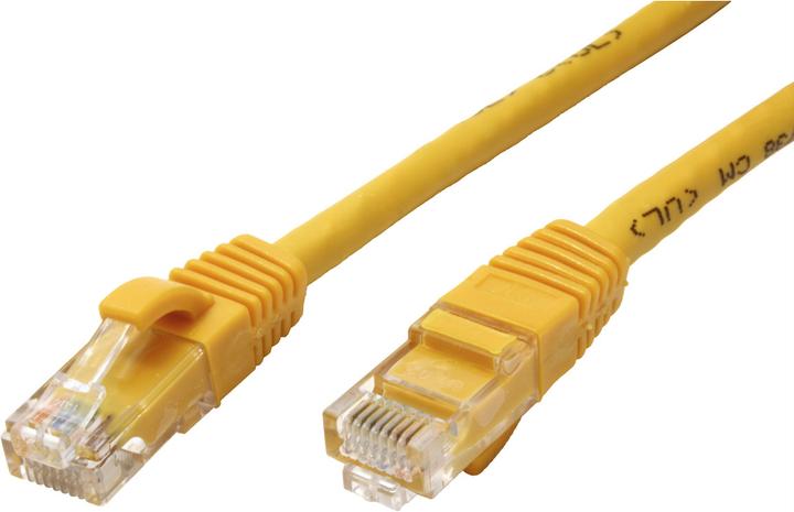 Actual product image Value UTP Patch Cable Cat.6A yellow 0.3m (UTP, CAT6a, 0.30 m)