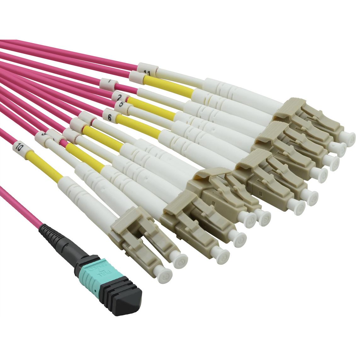 Value MPO-Fanout Kabel OM4 MPO/12xLC 2m (2 m) (21.99.1100)