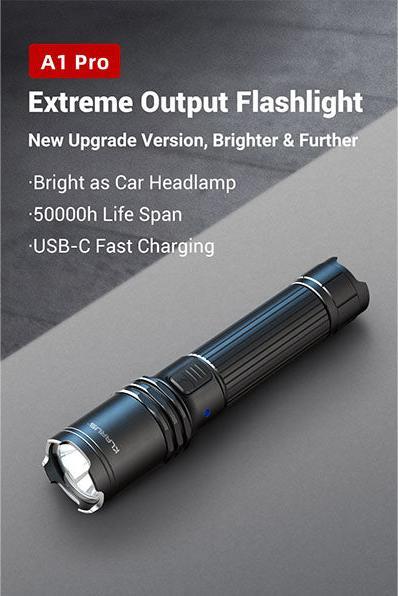 Actual product image Klarus A1 PRO, 1,300 lumen (16 cm, 1300 lm)