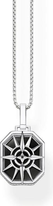 Immagine prodotto Thomas Sabo Ciondolo bussola stella nera (Annerito, Argento 925)