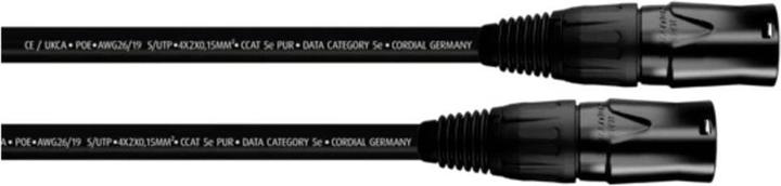 Image du produit Cordial 15560 RJ45 Netzwerkkabel, Patchkabel CAT 5e S/UTP 5.00 m Schwarz PUR-Man (S/UTP, CAT5e, 5 m)