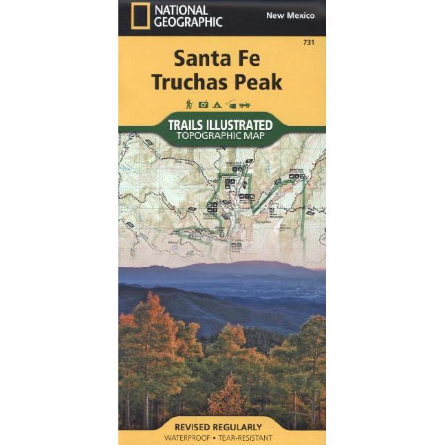 National Geogr.Trails. Santa Fe,Truchas, Landkarte