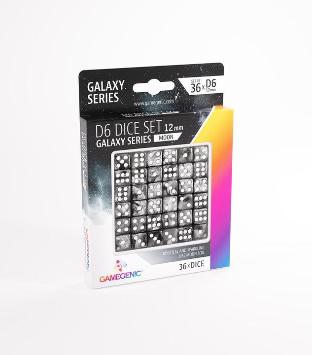 Image du produit Gamegenic Set de 36 Dés D6 - Galaxy Series : Moon