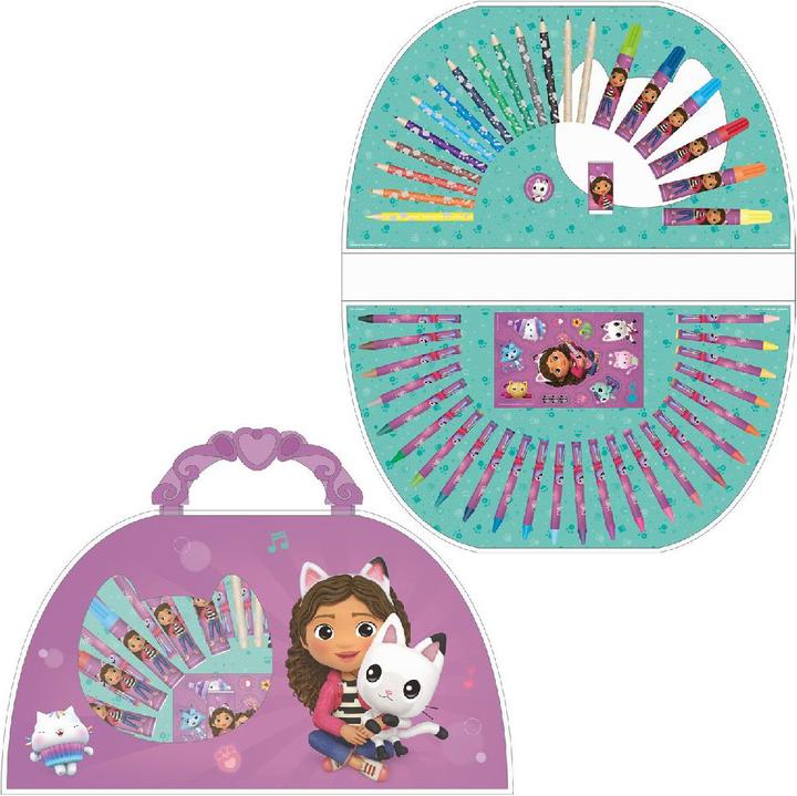 Actual product image Gabby's Dollhouse Kleurkoffer 51 dlg.