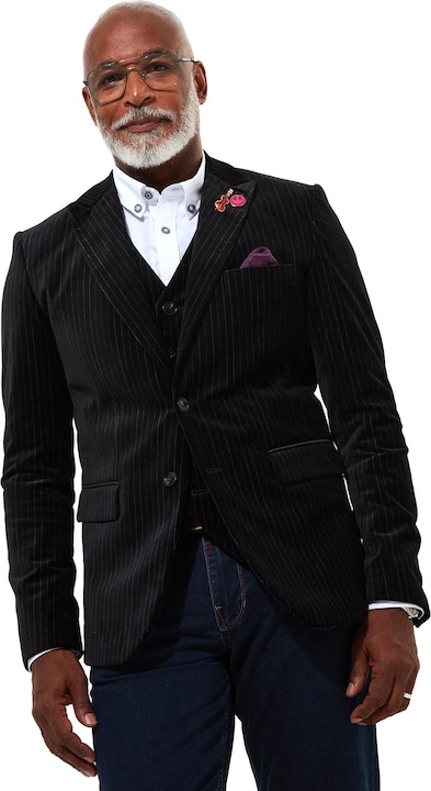 Image du produit Joe Browns Classic Velvet Pinstripe Suit Blazer avec doublure contrastée (38)
