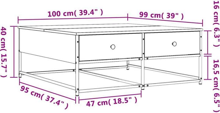 Image du produit vidaXL Couchtisch