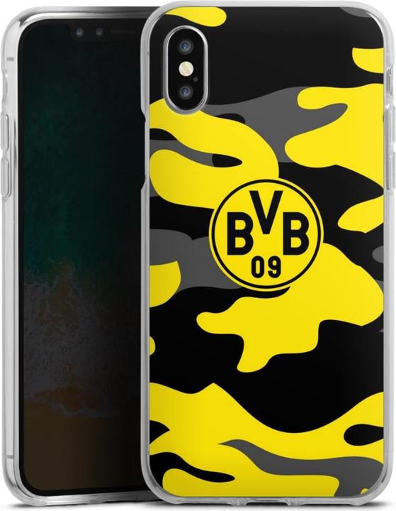 Produktbild DeinDesign Silikon Hülle für Apple iPhone X Handyhülle Case Smartphone Schutzhülle BVB Borussia Dortmund (Apple iPhone X)