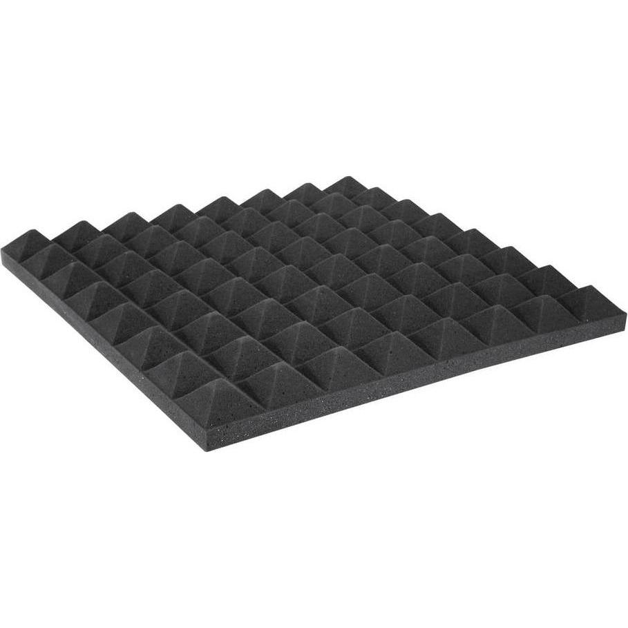 Omnitronic 8070265R Akustikschaumstoff (L x B x H) 500 x 500 x 50mm (2 Stk.), Raumakustik, Schwarz