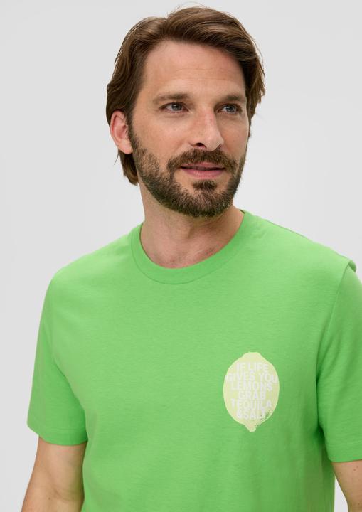 Produktbild S.Oliver T-Shirt Baumwoll-T-Shirt mit Frontprint (M)