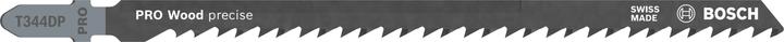 Nutritional values and ingredients Bosch Professional Zubehör PRO Wood precise T344DP Jigsaw blade, 152 mm, 5 pcs.