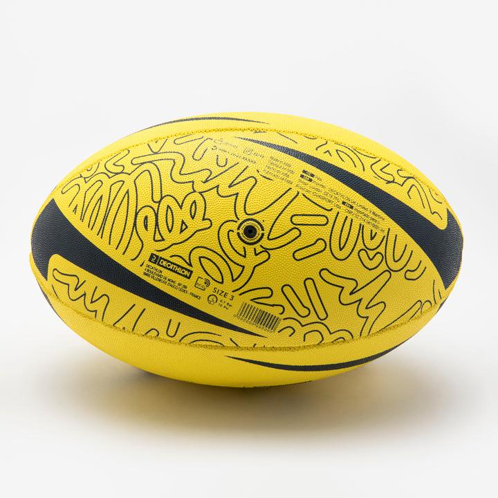 Image du produit Decathlon Kids' Beginner Size 3 Ballon de rugby R100 - Jaune