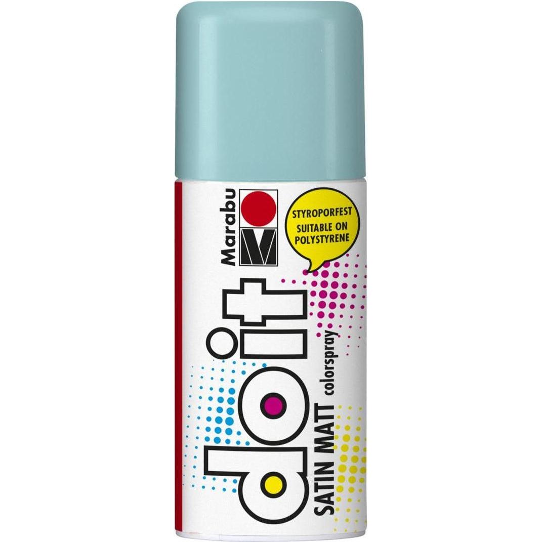 Marabu, Künstlerfarbe + Bastelfarbe, Sprühfarbe do it Satin matt (Aquamarin, 150 ml)