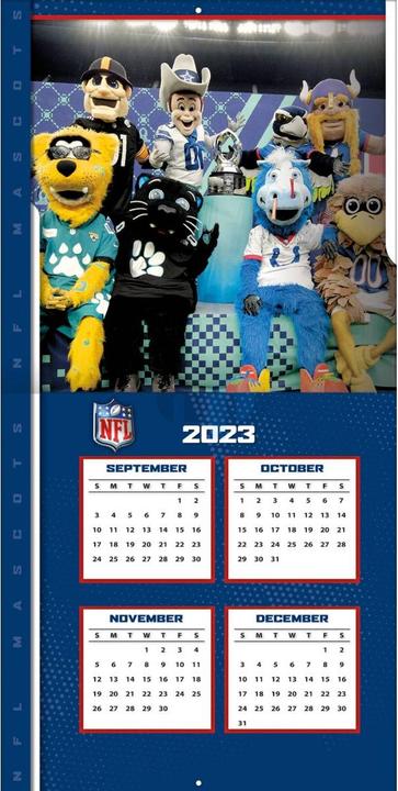 Actual product image NFL - NFL Maskottchen - 30,5 x 30,5 cm Wall Calendar 2024