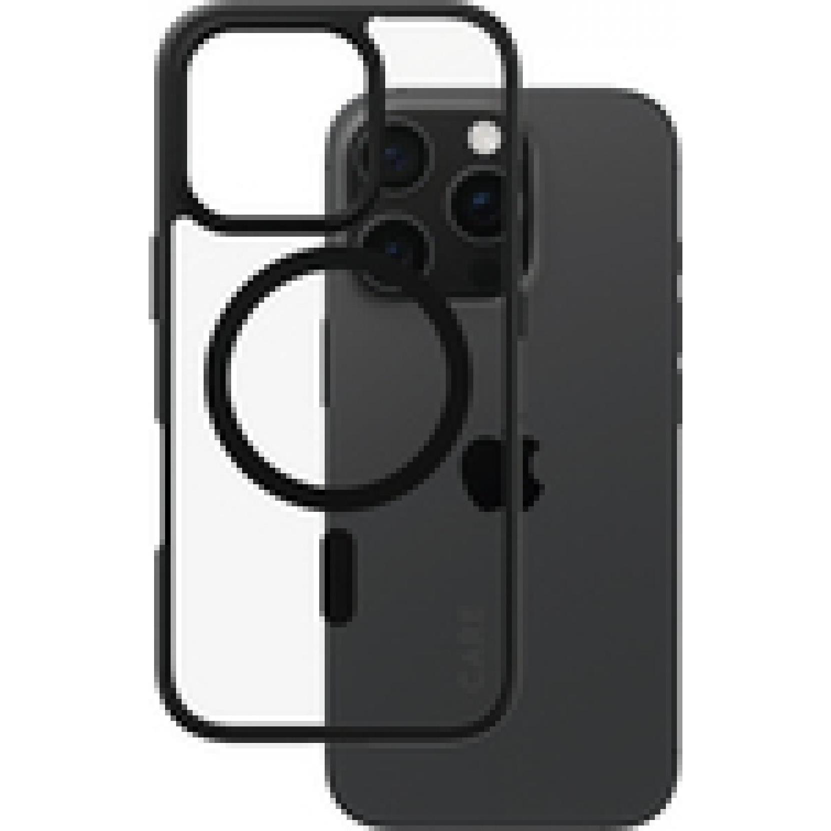 PanzerGlass CARE by  Flagship Case Transparent Urban Combat m. Schwarz Rahmen & MagSafe iPhone '24 6 (Apple iPhone 16 Pr...