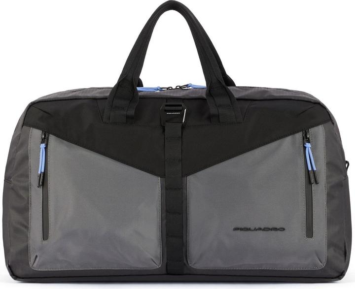 Piquadro Spike Weekender Duffle Bag Reisetasche grau/schwarz