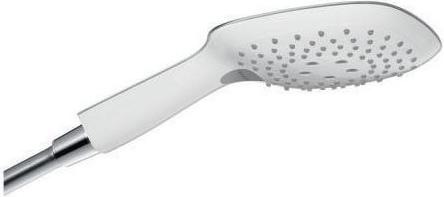 Produktbild hansgrohe HG Handbr RAINDANCE SELECT E 150 3jet DN 15, EcoSmart Version weiss/chrom (3 Strahlarten, 9 l/min)