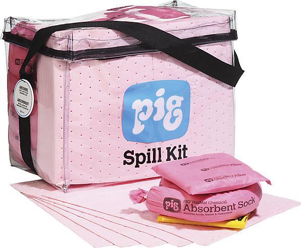Actual product image Pig Emergency kit in a transparent bag, chemical version, absorbs 54.4 l. (1 pcs.)