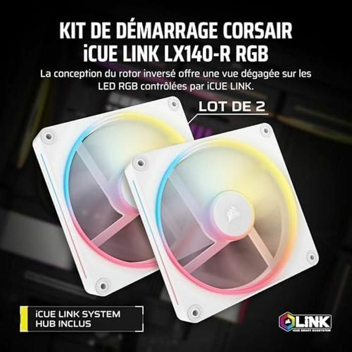 Produktbild Corsair iCUE Link LX140-R RGB (140 mm, 2x)