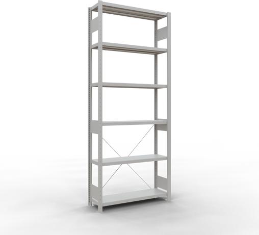 Actual product image Schulte Lagertechnik MULTIplus250 boltless basic shelving system with cross brace