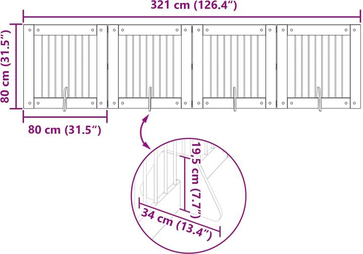 Produktbild vidaXL Haustierbefestigung
