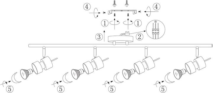 Produktbild Steinhauer Natasja (480 lm, GU10)