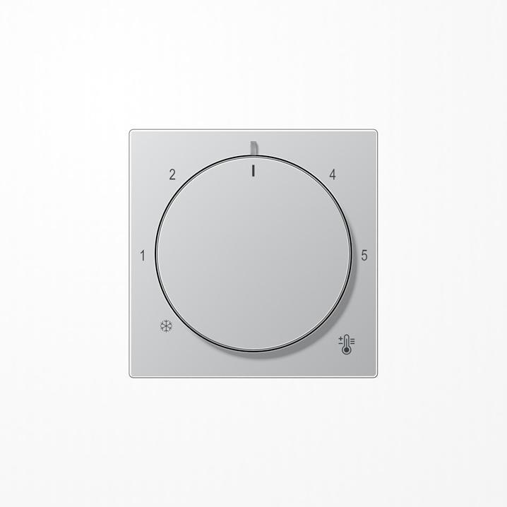 Actual product image JUNG Cover for thermostat A1749BFAL Aluminium