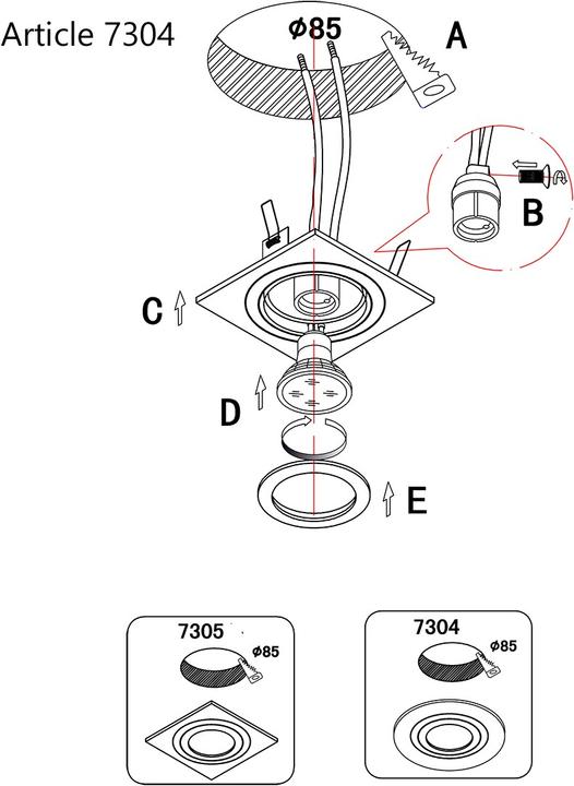 Produktbild Steinhauer Pélite spot (GU10)