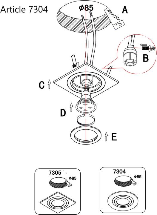 Produktbild Steinhauer Pélite spot (GU10)