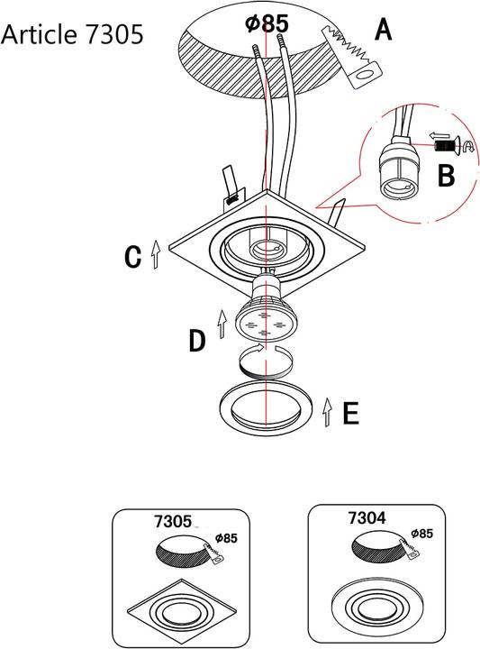 Produktbild Steinhauer Pélite spot (GU10)