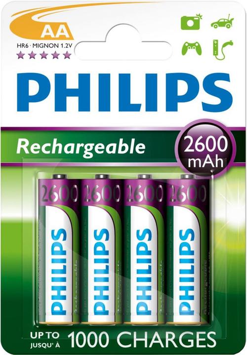 Produktbild Philips Rechargeable (4 Stk., AA, 2600 mAh)