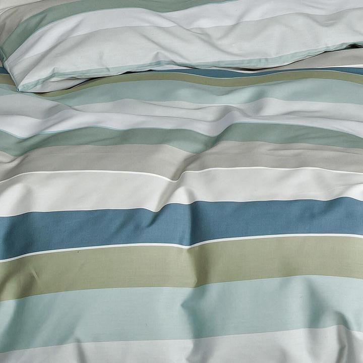 Produktbild Janine Mako-Satin Bettwäsche J.D. 87097 salbeigrün eukalyptus (Bettwäsche Set, 155x220 cm + 80x80 cm)