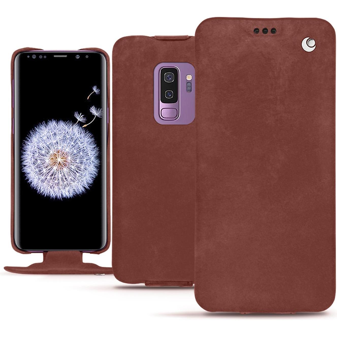 Thumbnail - Noreve Lederschutzhülle vertikal (Samsung Galaxy S9+), Smartphone Hülle, Rot