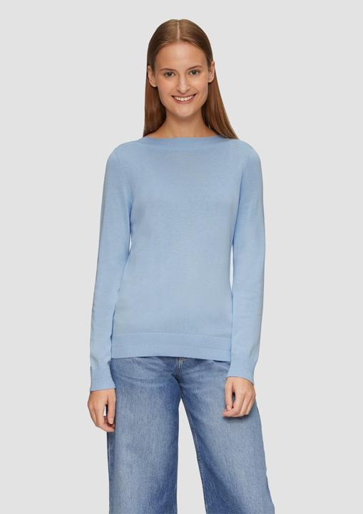 Produktbild S.Oliver Strickpullover Strickpullover mit U-Boot-Ausschnitt (46)