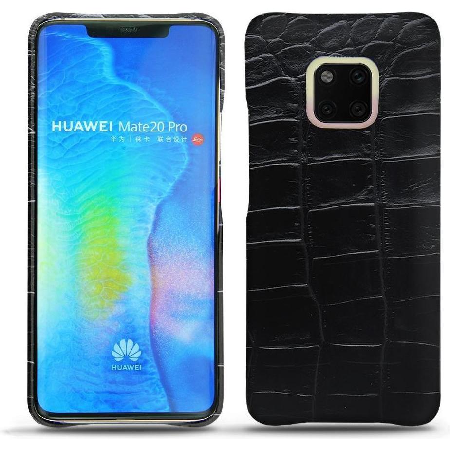 Thumbnail - Noreve Lederschutzhülle (Huawei Mate 20 Pro), Smartphone Hülle, Schwarz