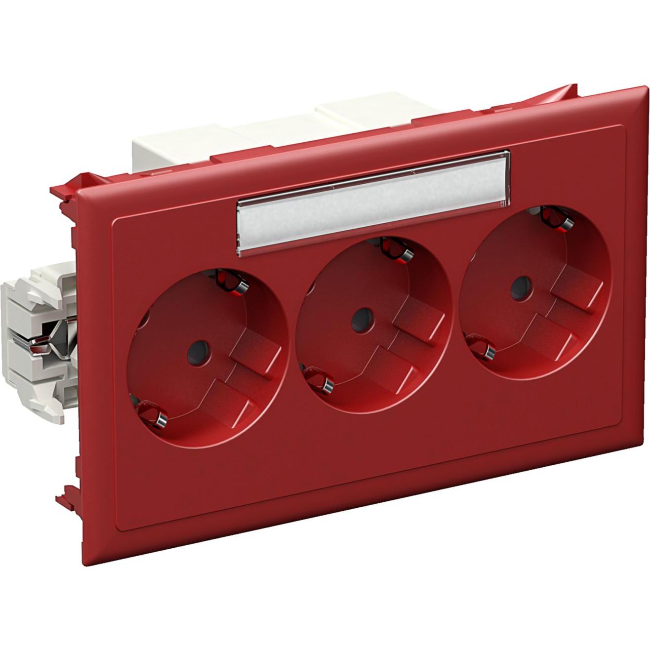 Schneider Electric SE 5951679 CYB-PS SCHNELMONTAGE 3-V ROOD, Elektronikzubehör + Gehäuse, Rot