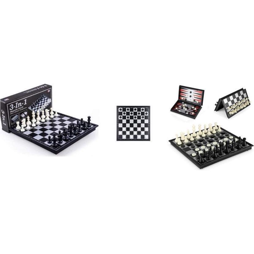 K&K 3in1 magnetische Schachfiguren, flexibel, 25x25x2cm