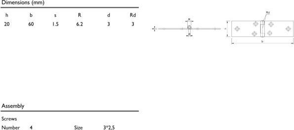 Produktbild Charmag Tischscharniere