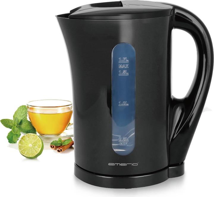 Actual product image Emerio WK-123483 Kettle BPA-free, overheating protection Black Capacity (1.70 l)