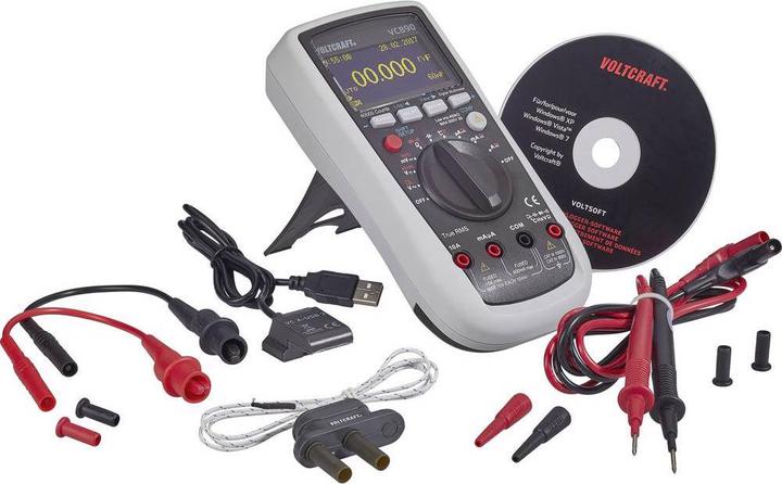 Produktbild Voltcraft Hand Multimeter Digital VC890 OLED ISO kalibriert (CAT III 1000V, CAT IV 600V)