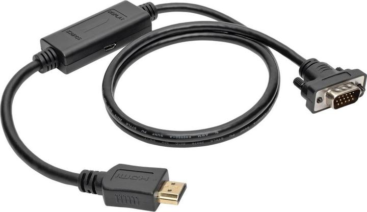 Produktbild Eaton HDMI to VGA Active Adapter Cable HDMI to Low-Profile HD15 M/M 6ft. 1.8m (1.80 m)