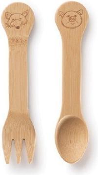 Produktbild Bambu Bio-Bambus Gabel- & Löffel-Set (18M+)
