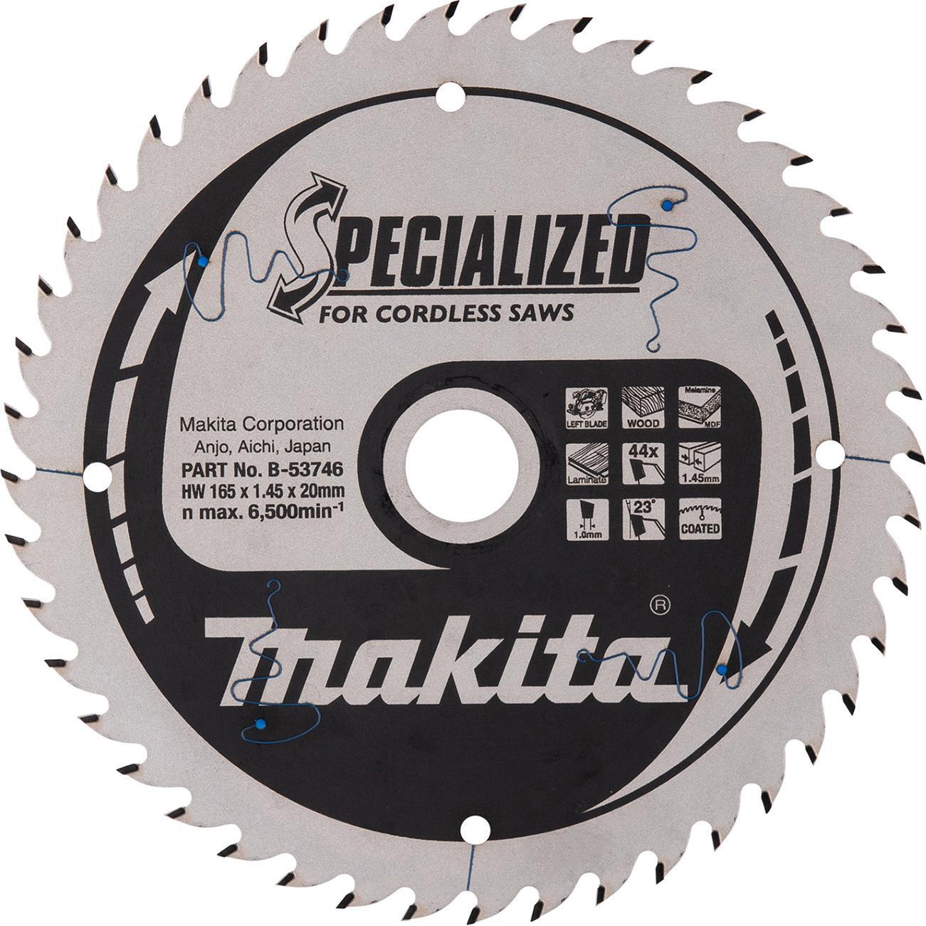 Makita, Lama, Lama Specializzata 165X20X44Z